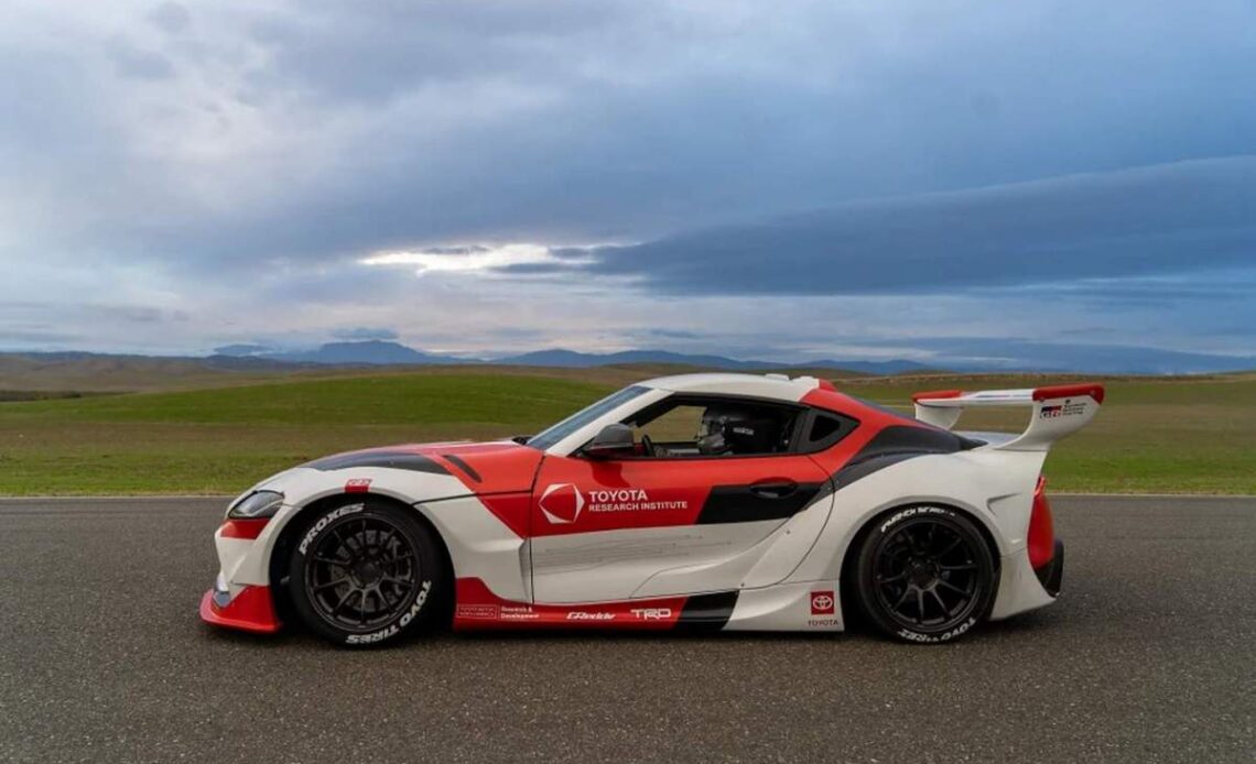 Watch Toyota’s outrageous self-driving Supra drift car go sideways